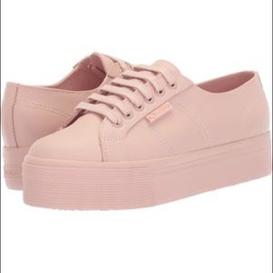 Superga 2790 FGLU Platform Sneaker - Pink Leather